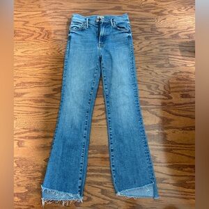 MOTHER Insider Crop Step Fray Jeans Size 24